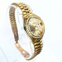 Thumbnail von Rolex Datejust OYSTER PERPETUAL DATEJUST Presidential Automatic 26mm 18K Yellow Gold Diamond Watch </h1>