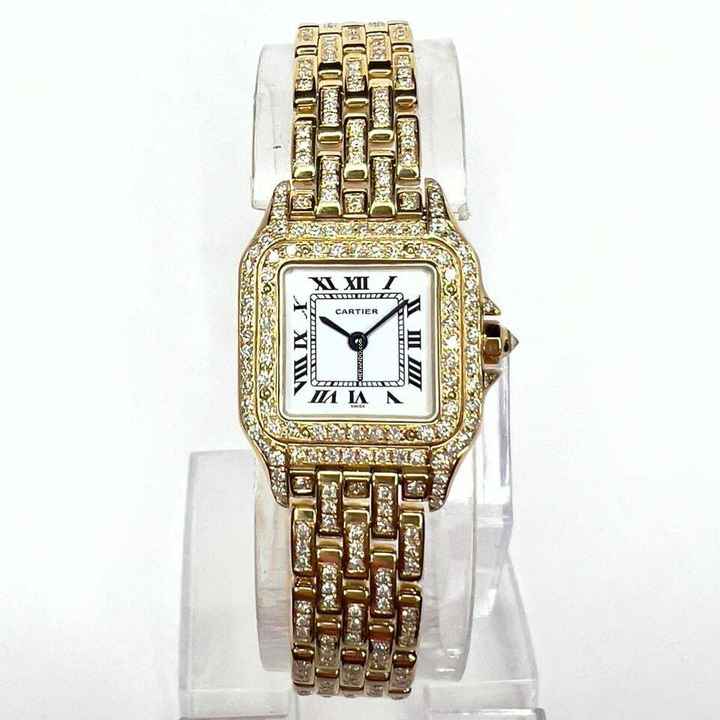  Cartier Panthère 23mm 18K Yellow Gold 3.5TCW Diamond Watch </h1> 