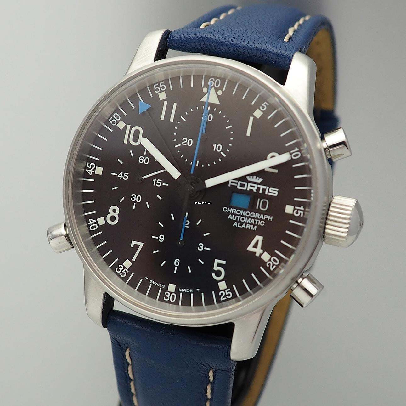  Fortis F-43 Flieger Chronograph Alarm 599.70.11 Platin 950 LIMITED EDITION Ultra Rare Limited Edition 100 