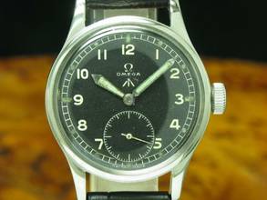 Thumbnail von Omega Edelstahl Handaufzug Herren Militärarmbanduhr Britische Armee / Kal 30t2 </h1>