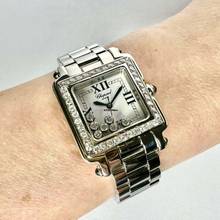 Thumbnail von Chopard Happy Sport Quartz 27mm Steel 7 Floating ~2TCW DIAMOND Watch </h1>
