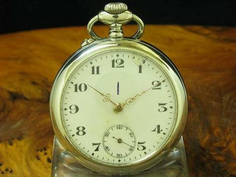  Neusilber Open Face Taschenuhr / Durchmesser 48,9 Mm </h1> 