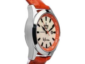 Thumbnail von Askania Elly Beinhorn Stahl Perlmutt Automatik Armband Leder 34mm Ref.BEI-7851 Box&Pap. Full Set Neu