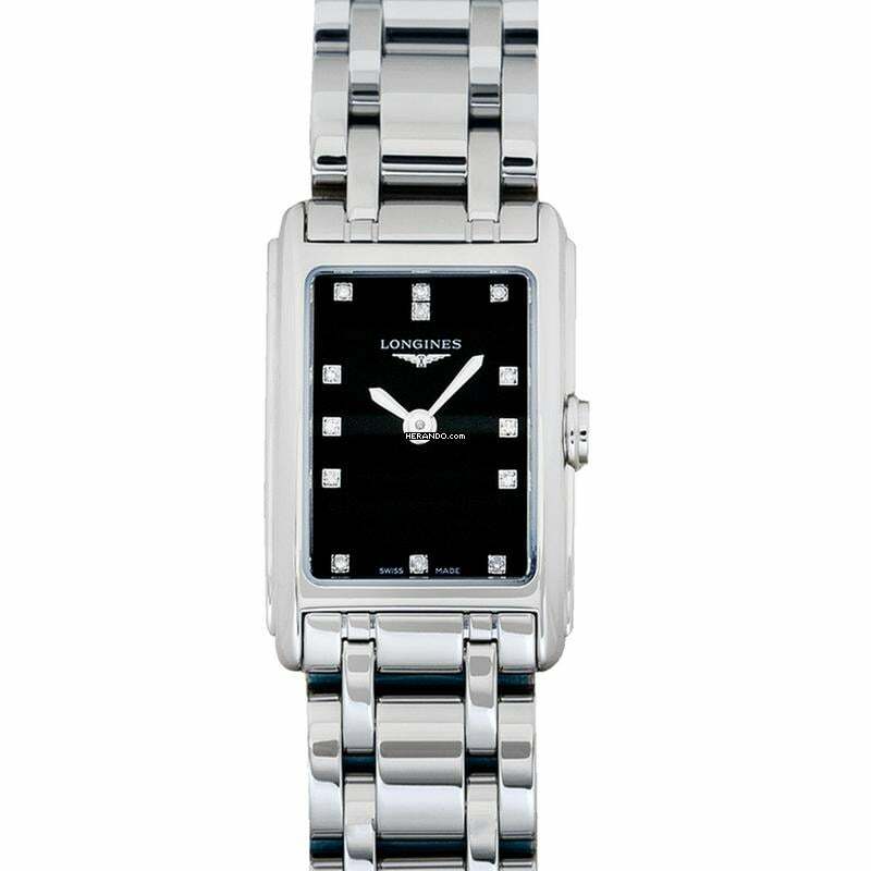  Longines DolceVita L52584576 - DolceVita Quartz Black Dial Stainless Steel Ladies Watch </h1> 