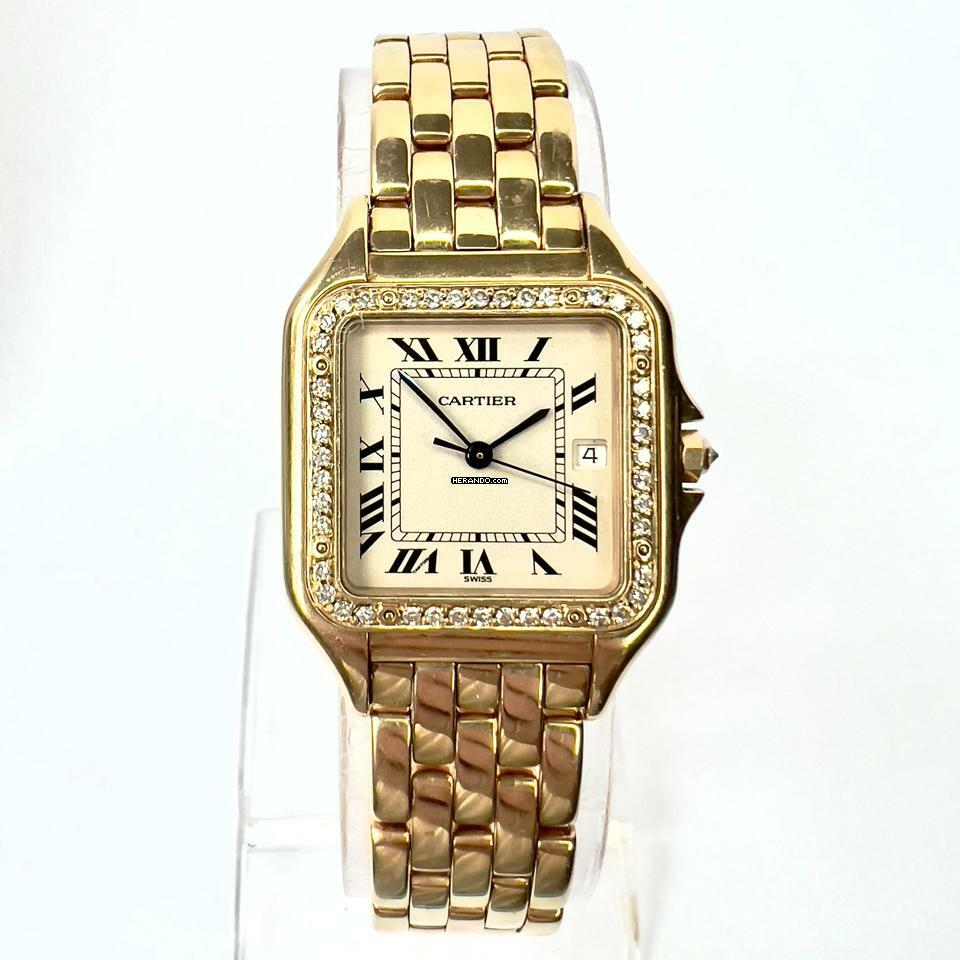 Cartier Panthère 27mm 18K Yellow Gold 0.50TCW DIAMOND Watch </h1>