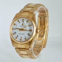 Thumbnail von Rolex Oyster Perpetual 31 6751 Midsize 31MM white dial yellow gold 18KT 1974's </h1>