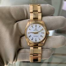 Thumbnail von Rolex Oyster Perpetual 31 6751 Midsize 31MM white dial yellow gold 18KT 1974's </h1>