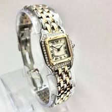 Thumbnail von Cartier Panthère Quartz 23mm 2 Row Gold 0.54TCW Diamond Watch </h1>