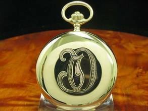 Thumbnail von J. Assmann 14kt 585 Gold Savonette Sprungdeckel Taschenuhr </h1>