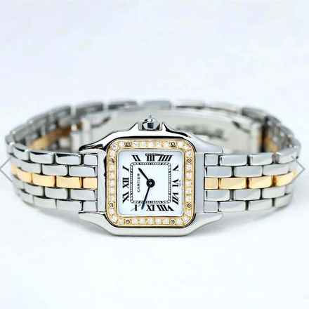  Cartier Panthère Quartz 23mm 1 Row Gold 0.33TCW DIAMOND Watch </h1> 