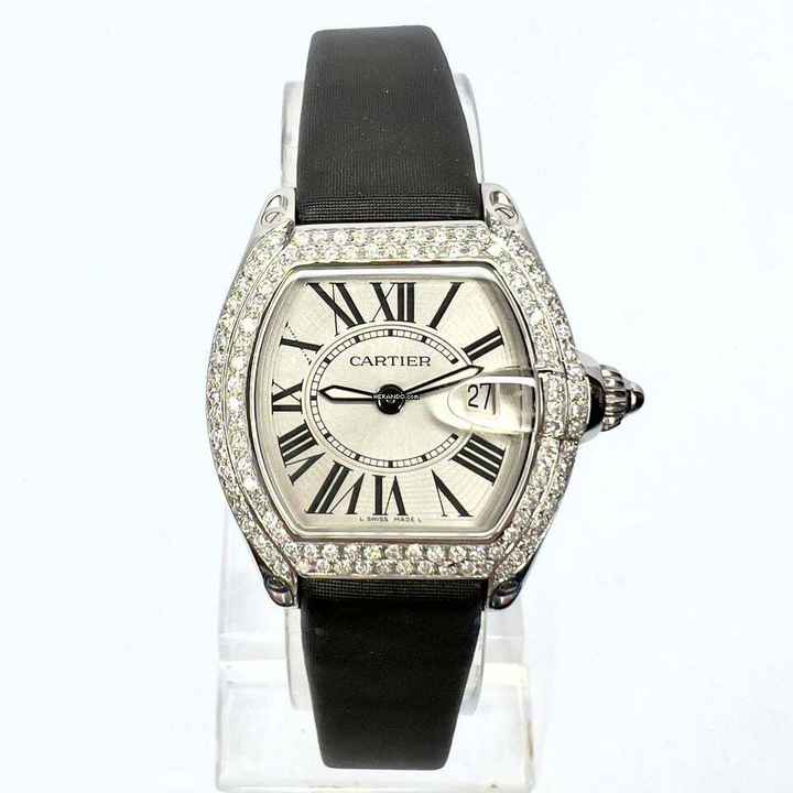  Cartier Roadster Quartz 31mm Steel 1.88TCW Diamond Watch </h1> 