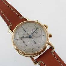Thumbnail von Chronoswiss Chronometer Chronograph Automatik massiv 18 Karat Gelbgold mit Glasboden im Top Zustand </h1>