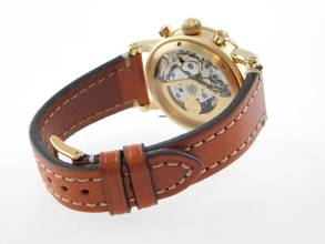 Thumbnail von Chronoswiss Chronometer Chronograph Automatik massiv 18 Karat Gelbgold mit Glasboden im Top Zustand </h1>