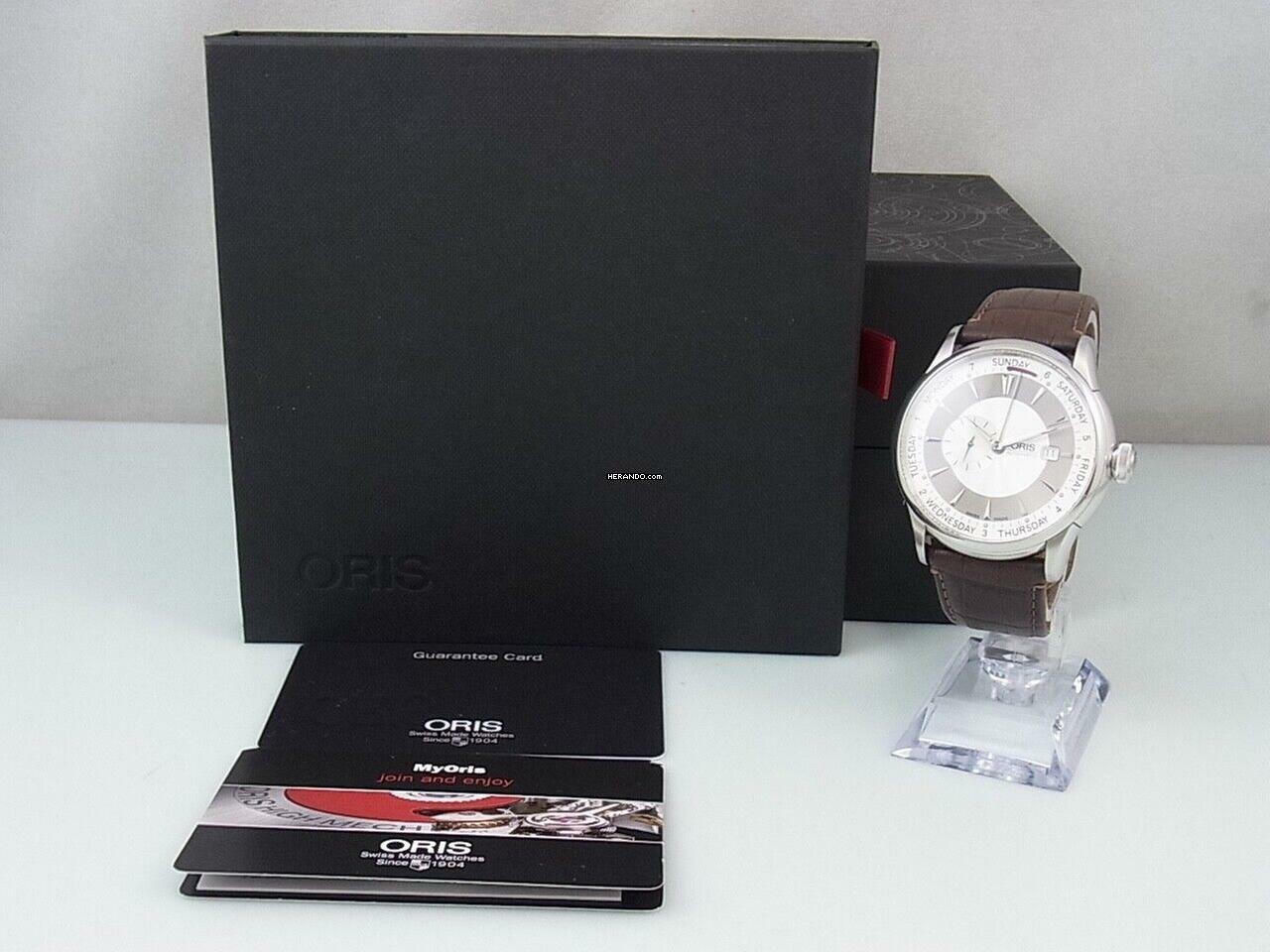  Oris Artelier Small Second Automatic 01 6457596 4051 Herrenuhr Ø 45mm Saphirglas </h1> 