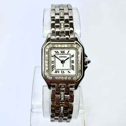  Cartier Panthère Quartz 23mm Steel 0.55TCW Diamond Watch </h1> 