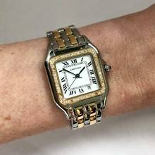 Thumbnail von Cartier Panthère 27mm 2 Row Gold 0.36TCW DIAMOND Watch </h1>