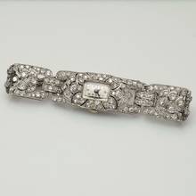 Thumbnail von Unbekannt Unknown Art Deco Diamond Ladies bracelet watch Platinum um 1920 </h1>