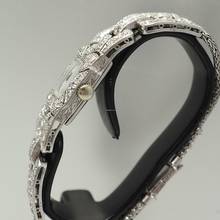 Thumbnail von Unbekannt Unknown Art Deco Diamond Ladies bracelet watch Platinum um 1920 </h1>