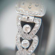 Thumbnail von Unbekannt Unknown Art Deco Diamond Ladies watch Platinum um 1920