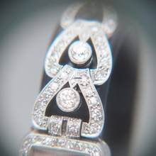 Thumbnail von Unbekannt Unknown Art Deco Diamond Ladies watch Platinum um 1920