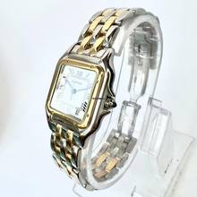 Thumbnail von Cartier Panthère Quartz 27mm 2 Row Gold Watch </h1>
