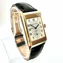 Thumbnail von Jaeger-LeCoultre Reverso Night-Day 18K Rose Gold Watch </h1>