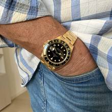 Thumbnail von Rolex GMT-Master II 16718 Black dial Full Set 1992’s </h1>