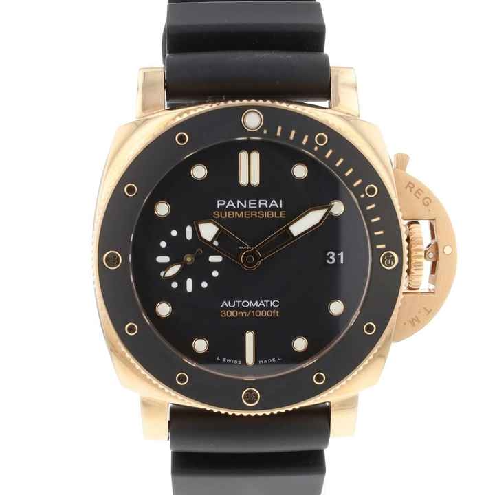  Panerai Luminor Submersible GoldTech 42MM Rose Gold NEW </h1> 