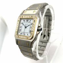 Thumbnail von Cartier Santos Galbée 29mm Automatic 2 Tone 0.94TCW DIAMOND Watch  </h1>