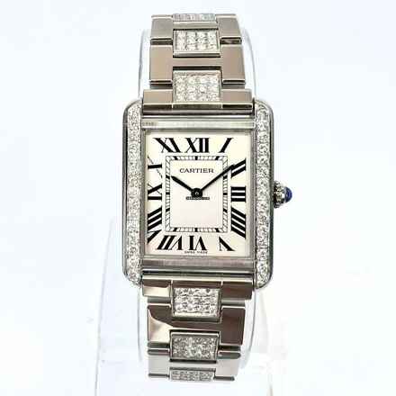  Cartier Tank Solo Quartz 24mm Steel 1.53TCW DIAMOND Watch </h1> 