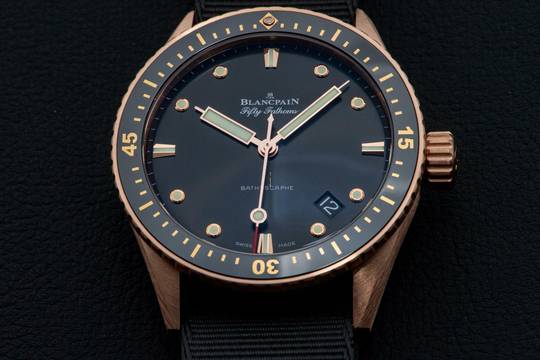  Blancpain Fifty Fathoms Bathyscaphe Sedna Gold 