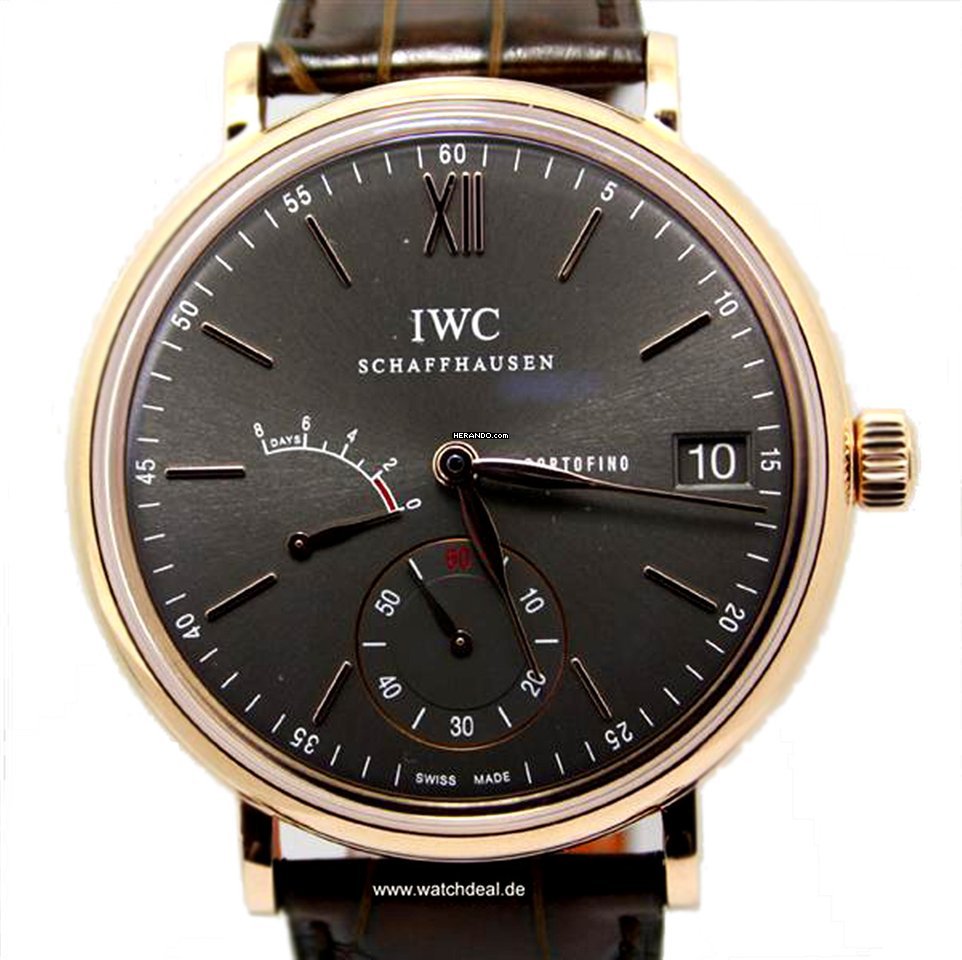  IWC Portofino Hand-Wound Eight Days deutsche Papiere inkl MWST