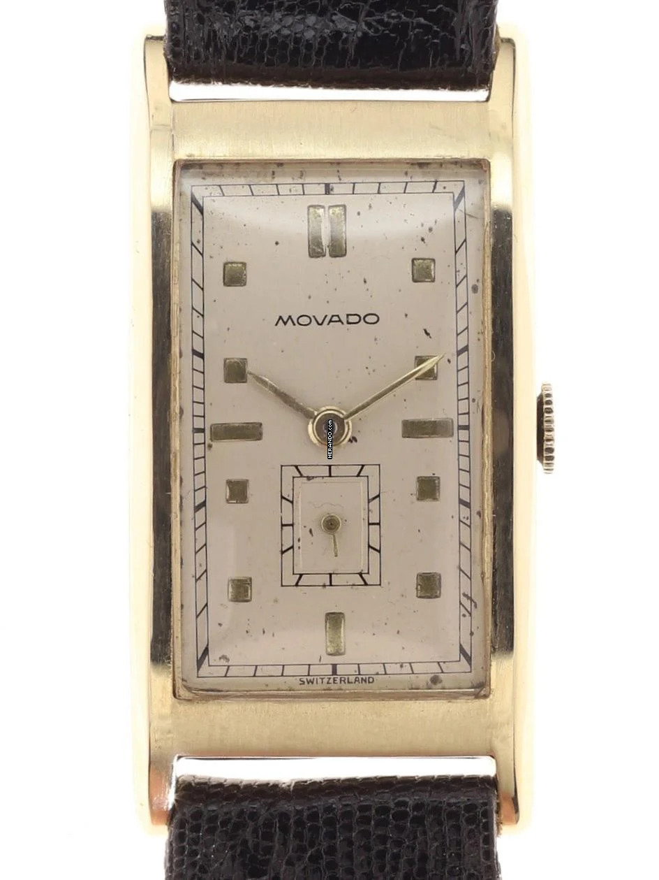 Movado Gents rectangular Wristwatch Ultraplan </h1>