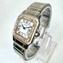 Thumbnail von Cartier Santos Galbée 29mm Quartz 2 Tone 0.85TCW DIAMOND Watch  NEW Model </h1>