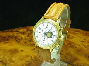 Thumbnail von Alfred Rochat & Fils Gold Mantel Automatic Herrenuhr / Kal Eta 7750 / Ref 77.400 </h1>