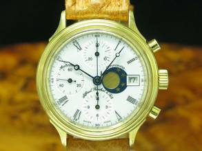 Thumbnail von Alfred Rochat & Fils Gold Mantel Automatic Herrenuhr / Kal Eta 7750 / Ref 77.400 </h1>
