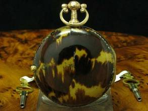 Thumbnail von William Smith Gold Mantel Open Face Spindeltaschenuhr Mit Schnecke & Kette </h1>