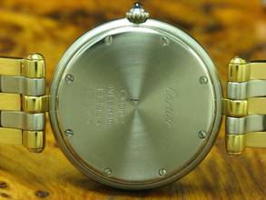 Thumbnail von Cartier Cougar Panthere Gold / Stahl Damenuhr / Kaliver Cartier 83 / Ref 183964 </h1>