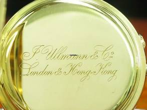 Thumbnail von J.ullmann & Co. 18kt Gold Savonette Sprungdeckel Taschenuhr / London & Hong-kong </h1>
