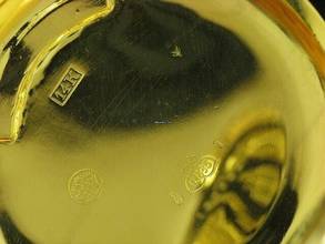 Thumbnail von 14kt 585 Gold Savonette Sprungdeckel Taschenuhr Chronograph Viertel-repetition </h1>