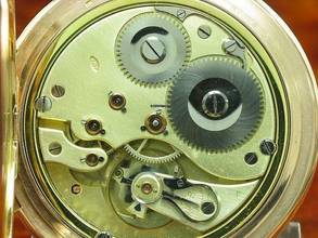 Thumbnail von IWC Schaffhausen 14kt 585 Gold Savonette Taschenuhr Von Ca. 1897 / Kaliber 53 </h1>