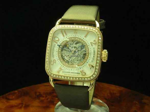  Alexander Shorokhoff Pushkin Unique 18kt 750 Gold Handaufzug Damenuhr </h1> 