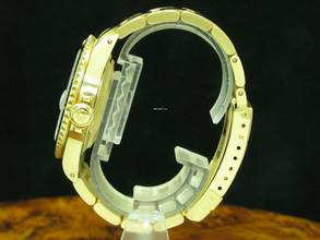 Thumbnail von Rolex Submariner Date 18kt Gold Herrenuhr / Fullset 1991 / Purple Dial / 16618 </h1>