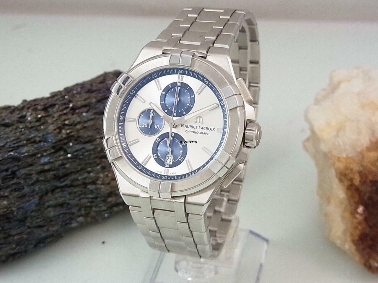  Maurice Lacroix AIKON Chronograph Edelstahl Ø 44 Mm Herrenuhr Ai1018-ss002-131-1 </h1> 