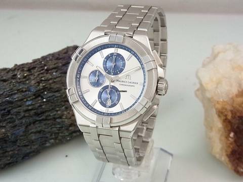  Maurice Lacroix AIKON Chronograph Edelstahl Ø 44 Mm Herrenuhr Ai1018-ss002-131-1 </h1> 