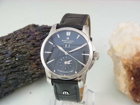  Maurice Lacroix Pontos Grand Guichet Gmt Pt6098 Automatik Glasboden Herrenuhr </h1> 
