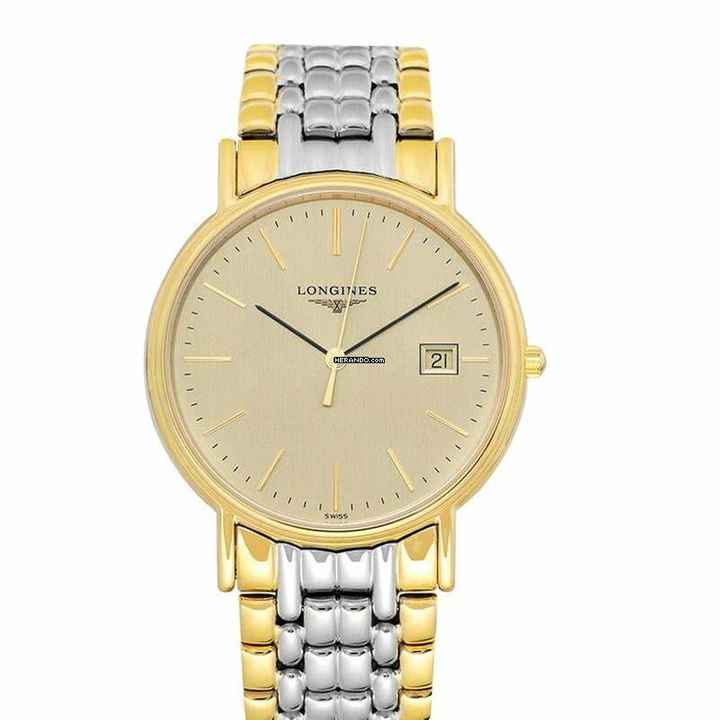  Longines Présence L47902327 - La Grande Classique Quartz Champagne Dial Stainless Steel Men's Watch </h1> 