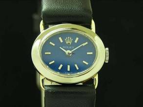 Thumbnail von Rolex 18kt 750 Gold Weißgold Handaufzug Damenuhr / Kaliber 1400 </h1>