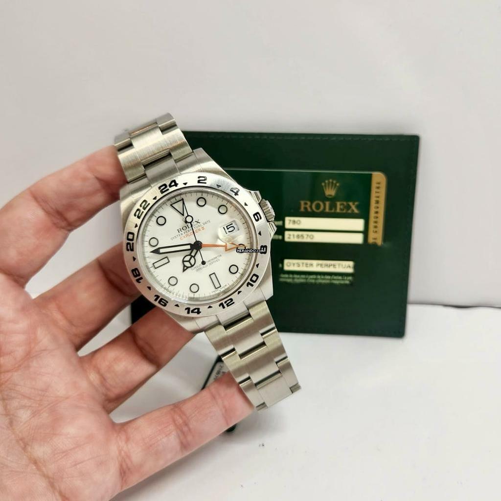  Rolex Explorer II 42mm Polar Automático Completo 