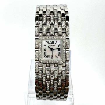  Cartier Panthère RUBAN Quartz Steel 1.32TCW DIAMOND Watch </h1> 